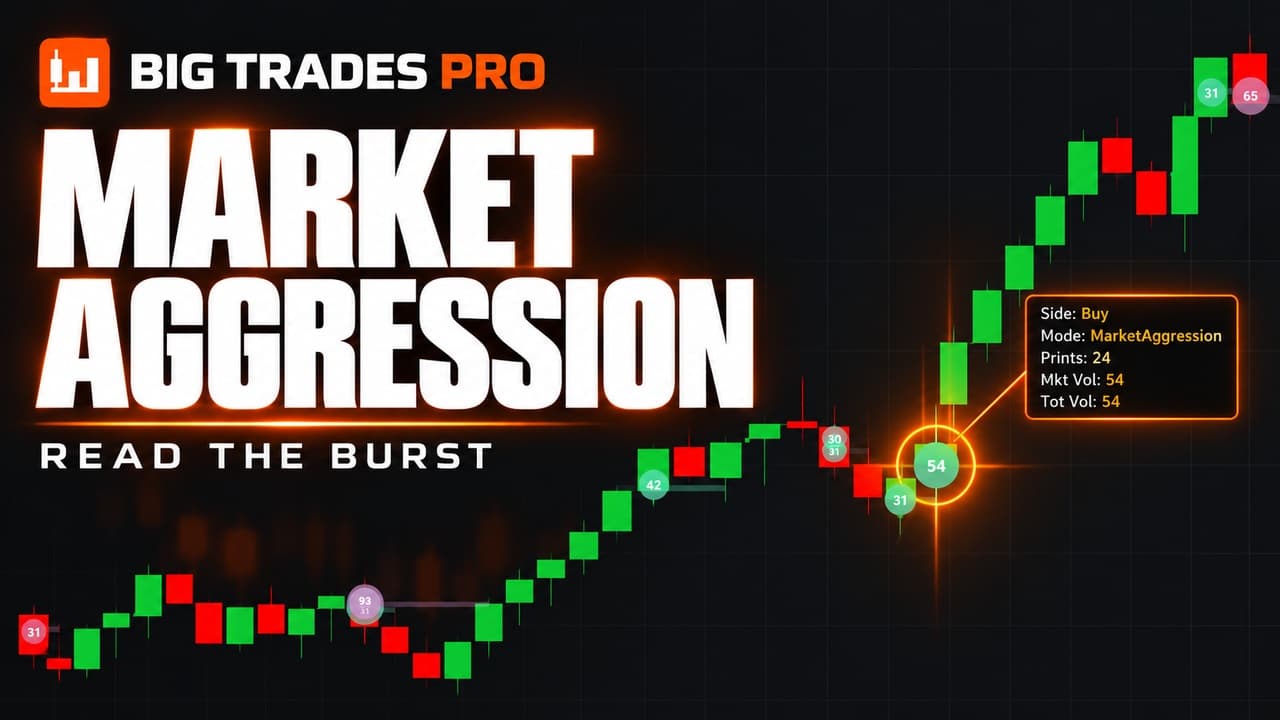 Big Trades PRO Market Aggression: Bursts, Settings & Calibration