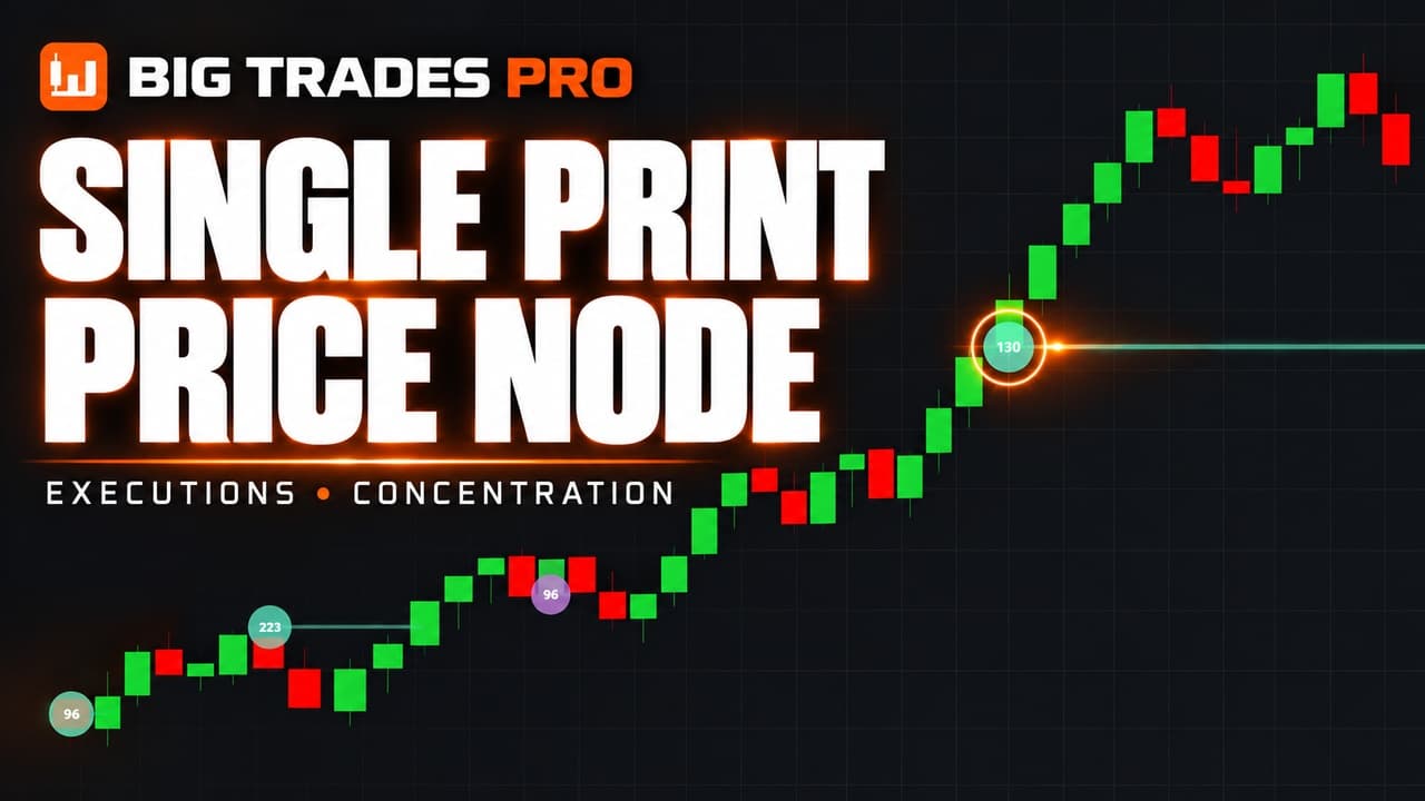 Single Print vs Price Node: Trade Size & Volume at Price | Big Trades PRO