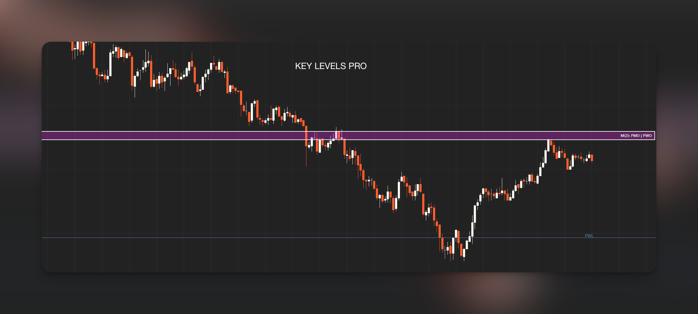 Key Levels PRO on NinjaTrader 8 chart